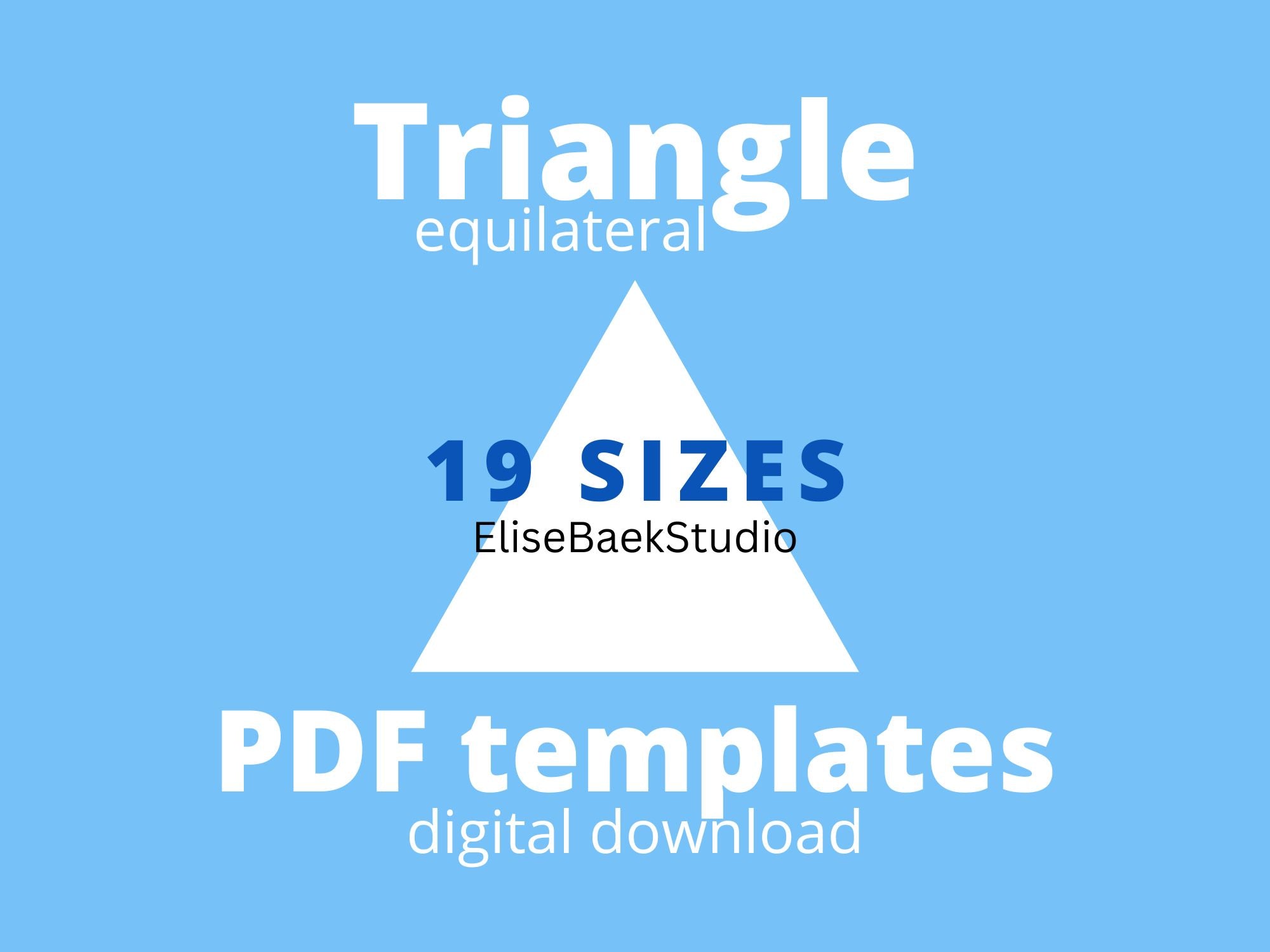 Triangle (equilateral) Templates