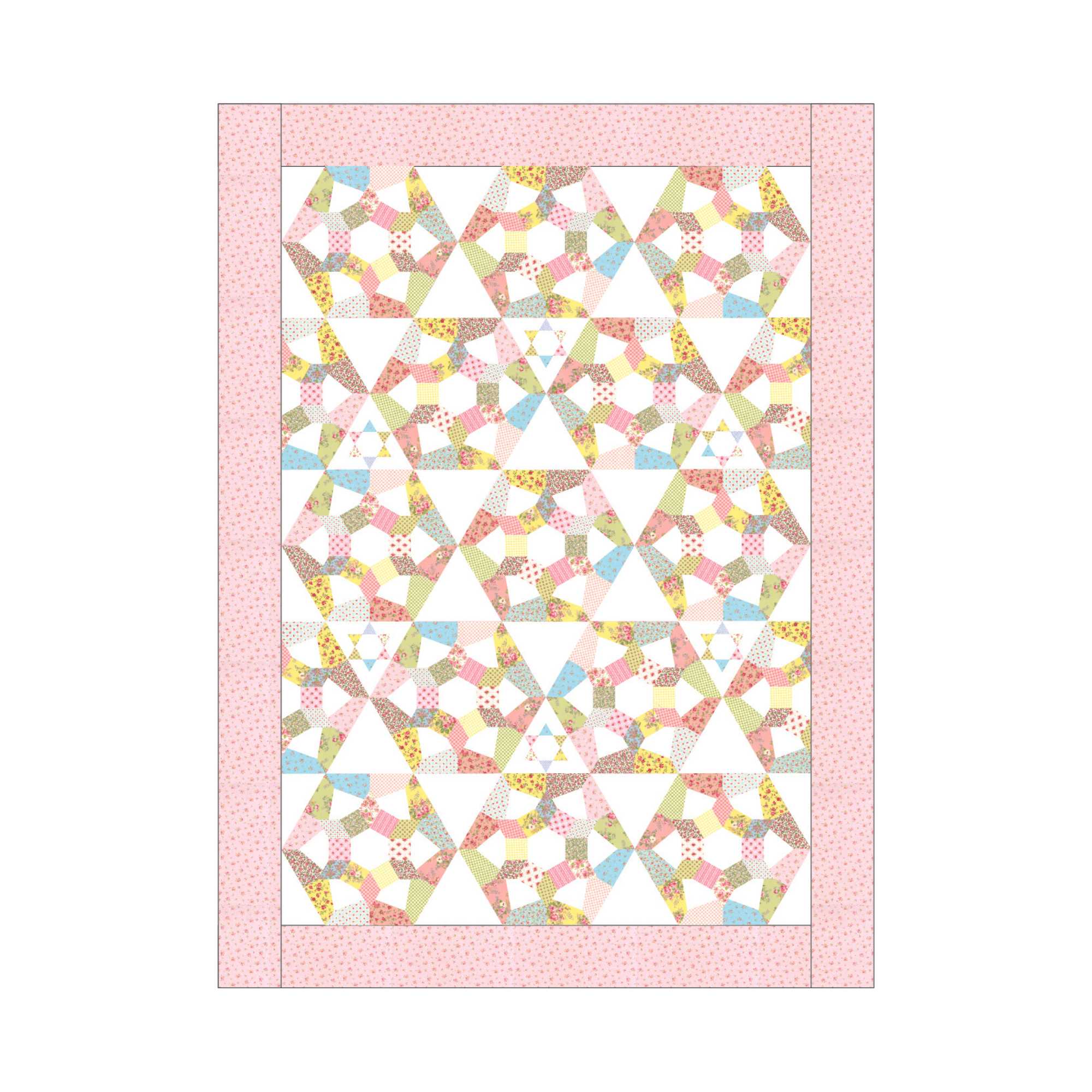 Crowning Star Quilt SVG templates
