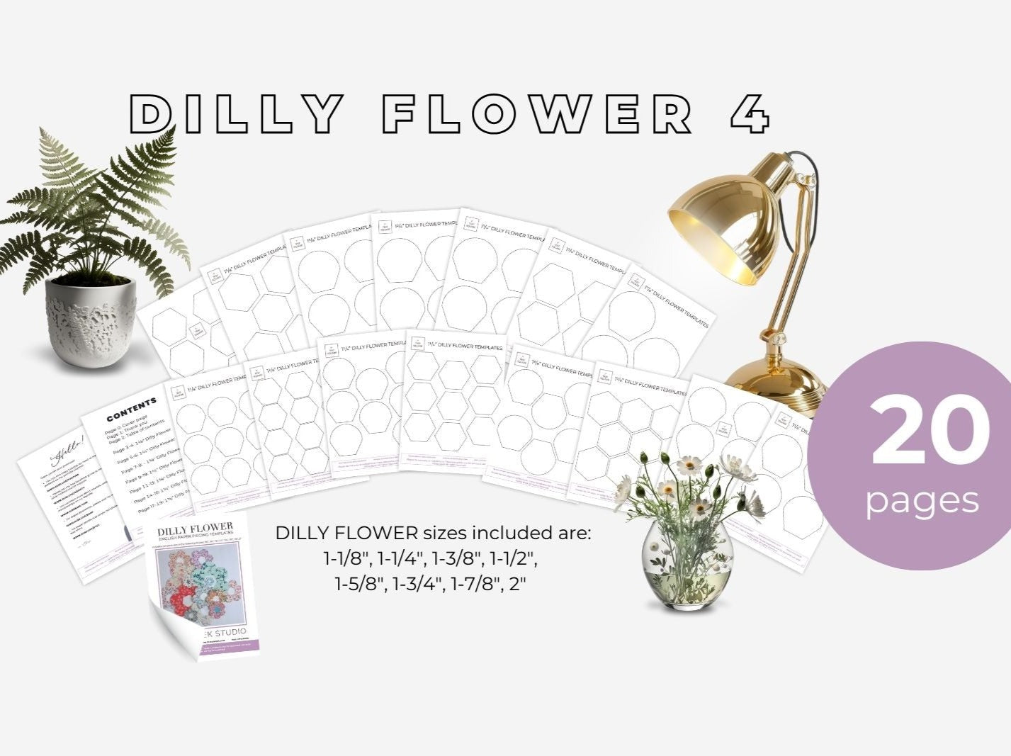 Dilly Flower PDF Template 4