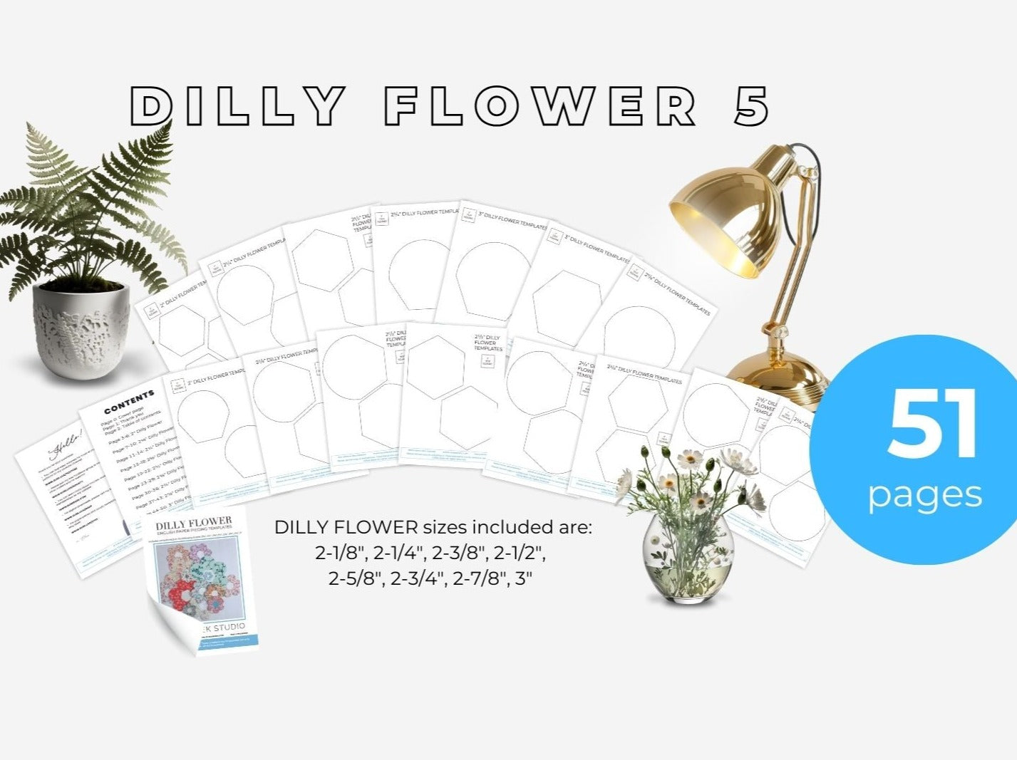 Dilly Flower PDF Template 5