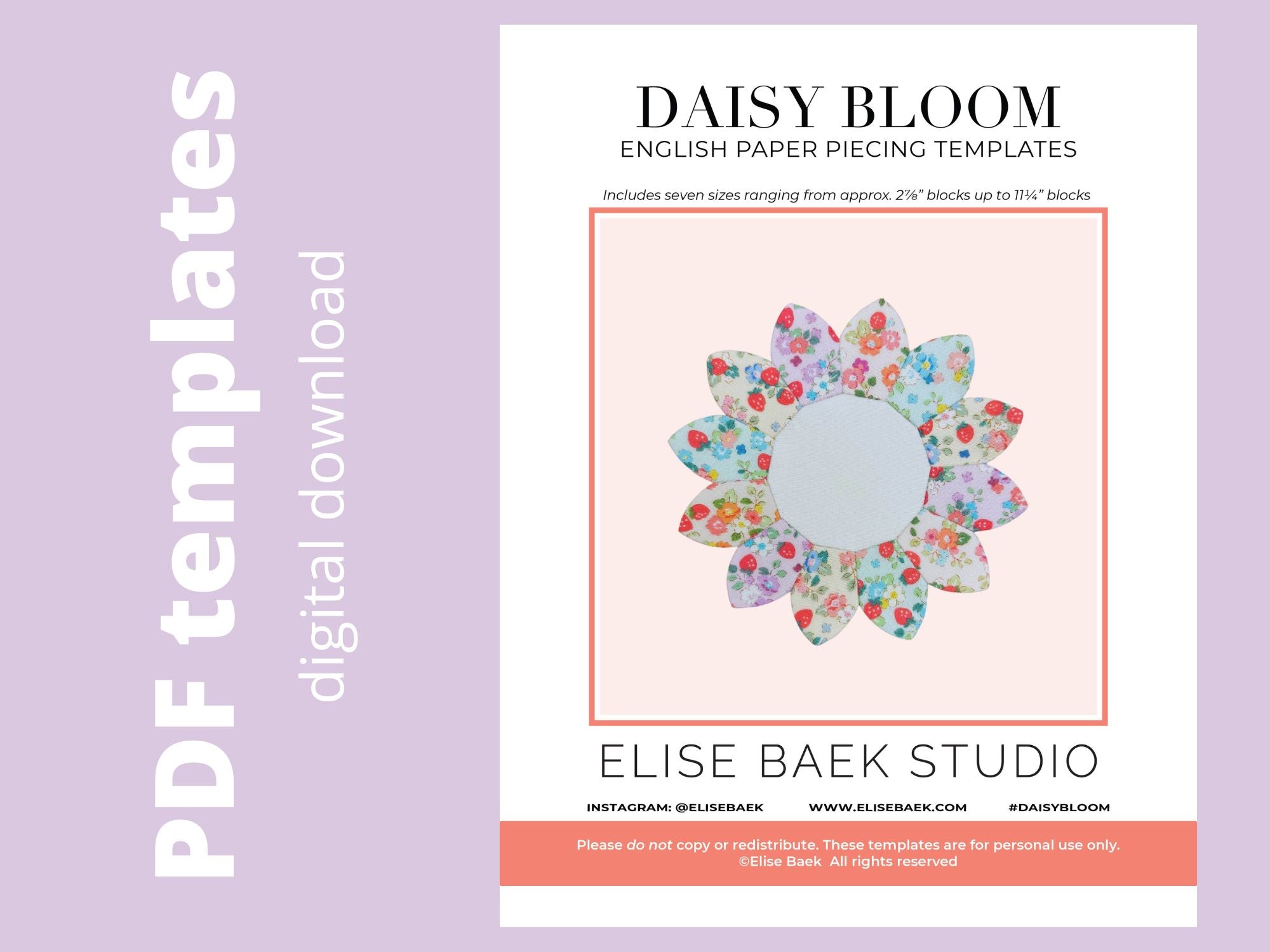 Daisy Bloom PDF Template – Elise Baek