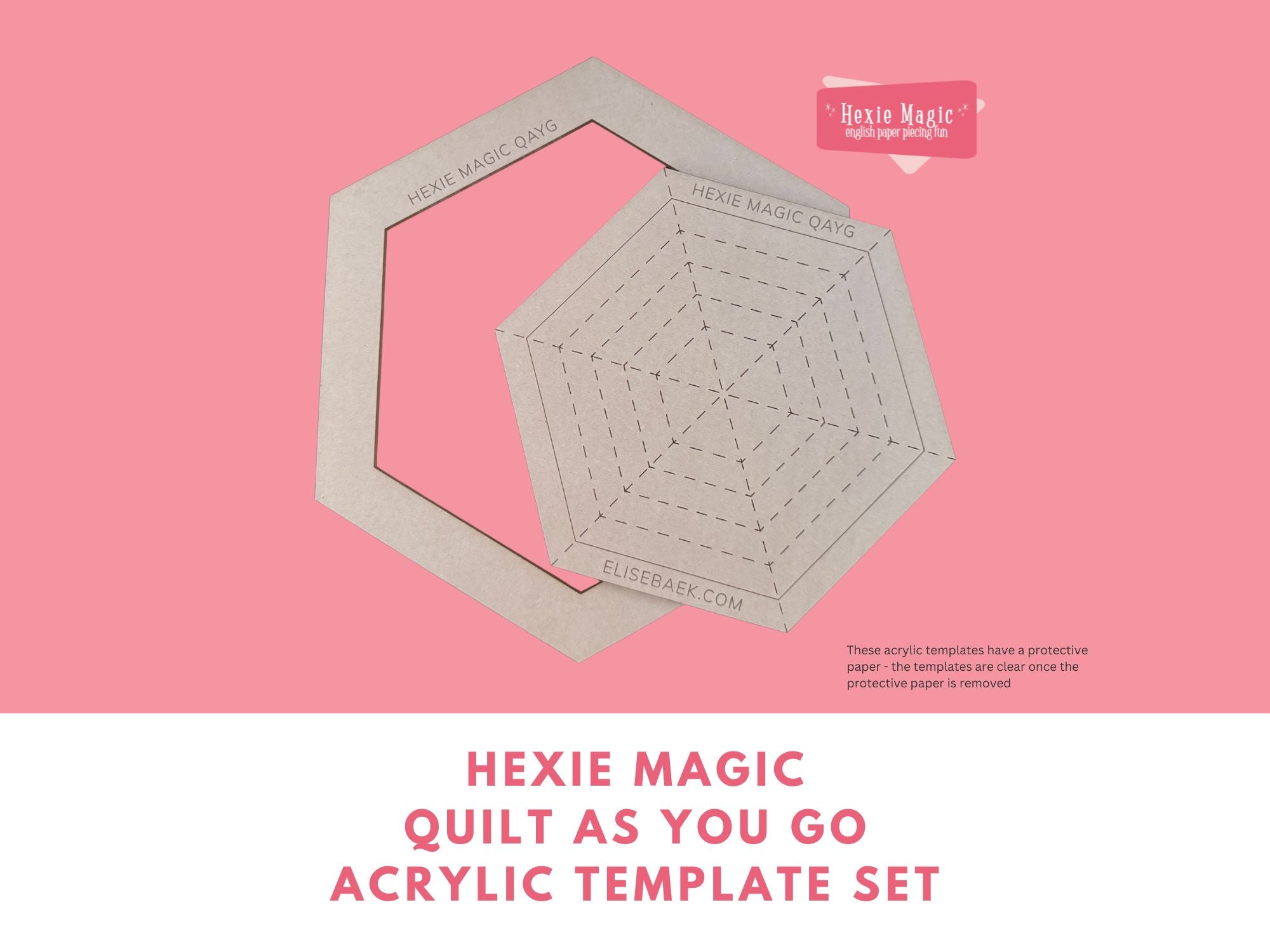 Hexie Magic Quilt As You Go Template Set
