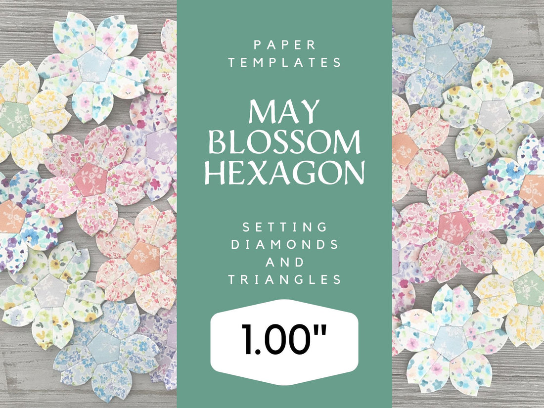 1" May Blossom Hexagon Setting Diamonds and Triangles