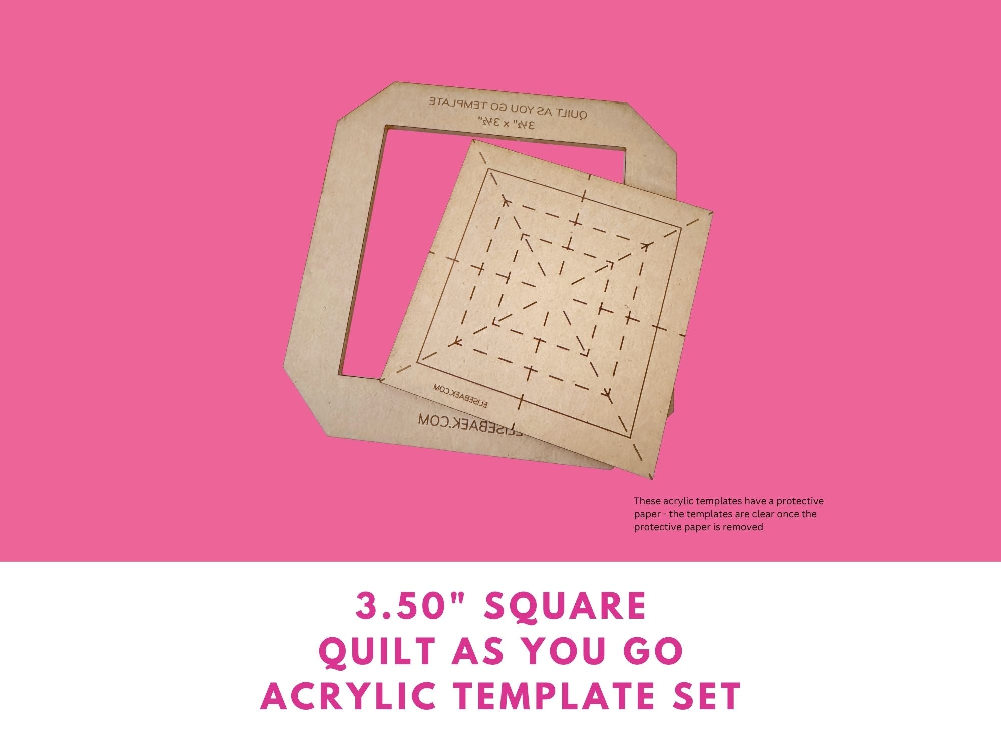 3.5" Square Quilt As You Go Template Set