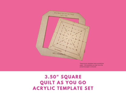 3.5" Square Quilt As You Go Template Set