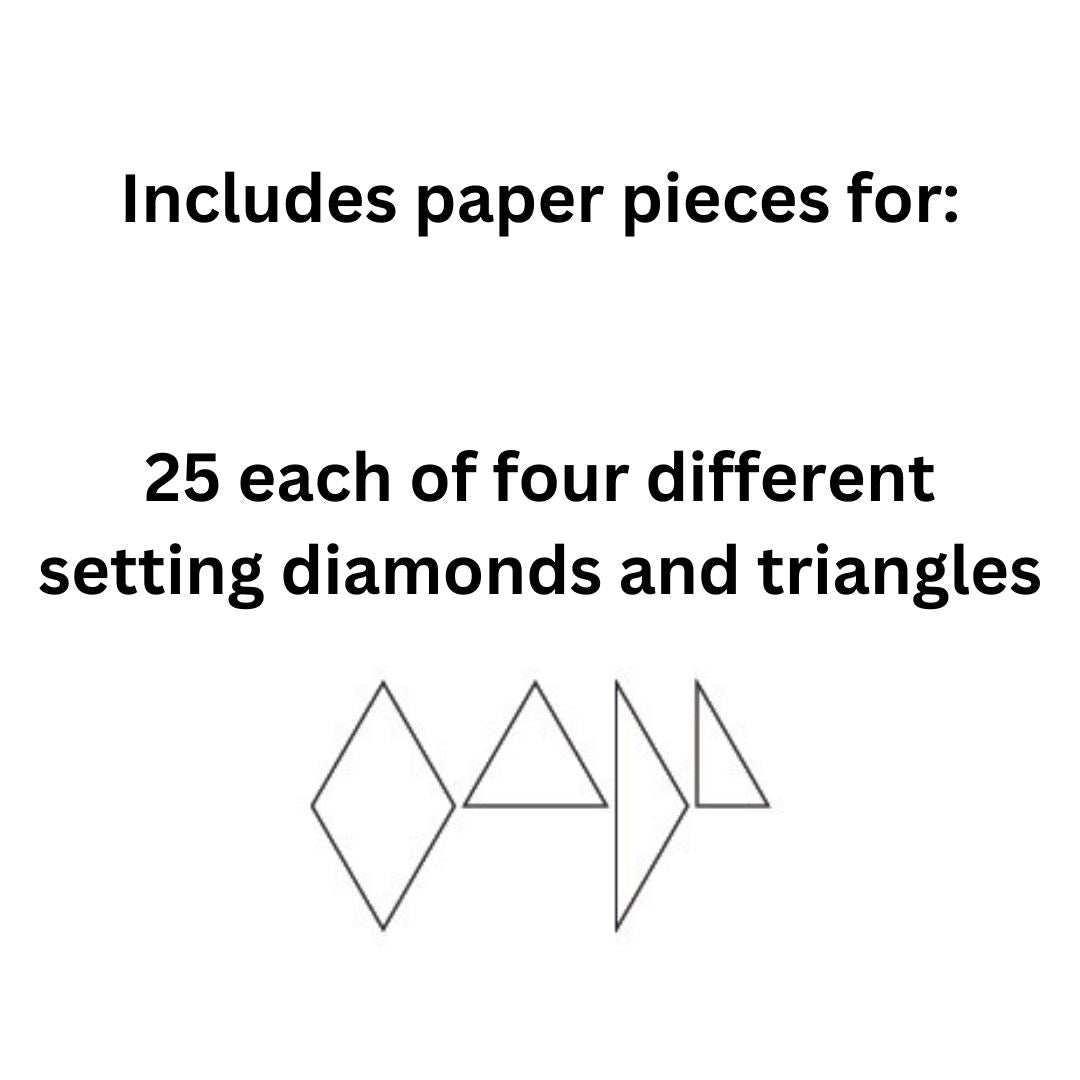 1/2" Dilly Flower Hexagon Complete Bundle with papers and acrylic templates