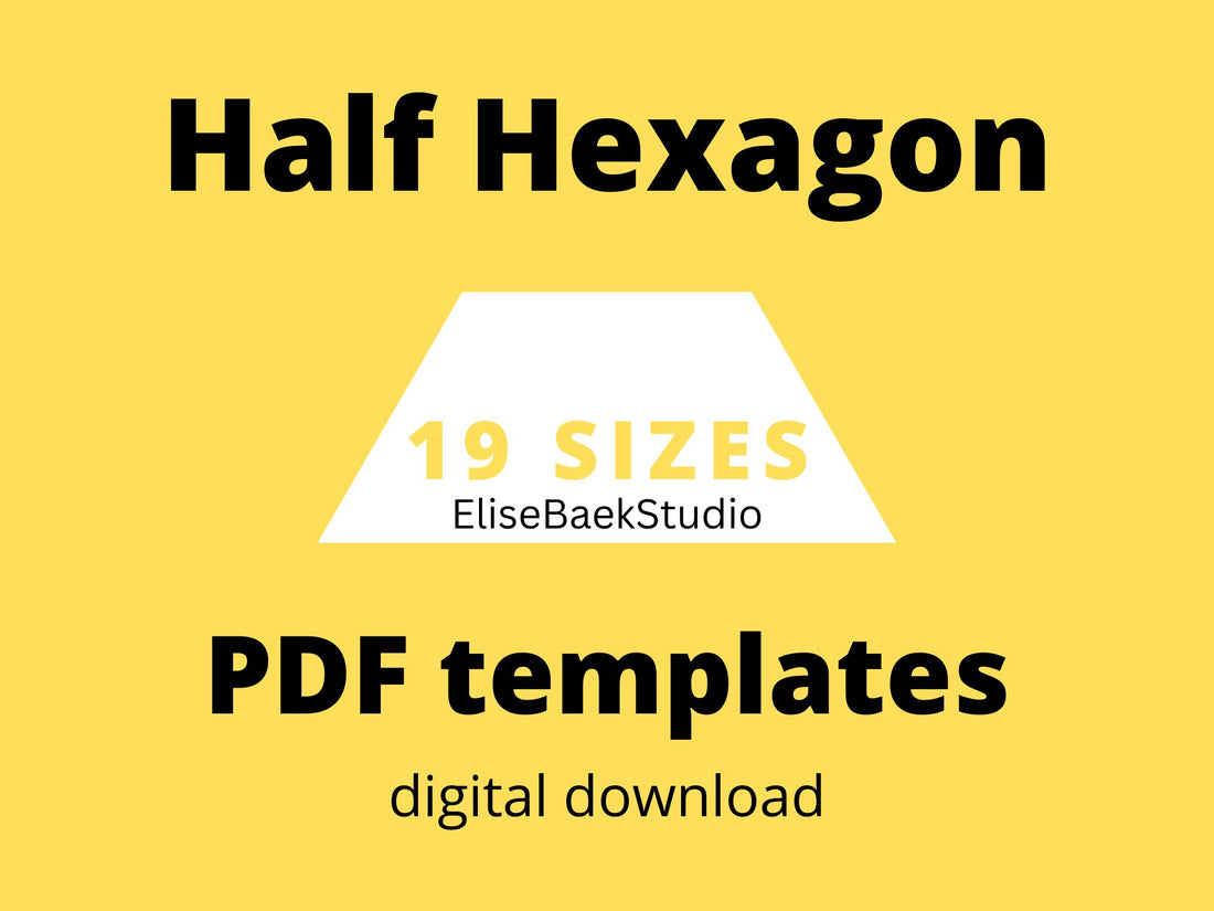 Half Hexagon Templates