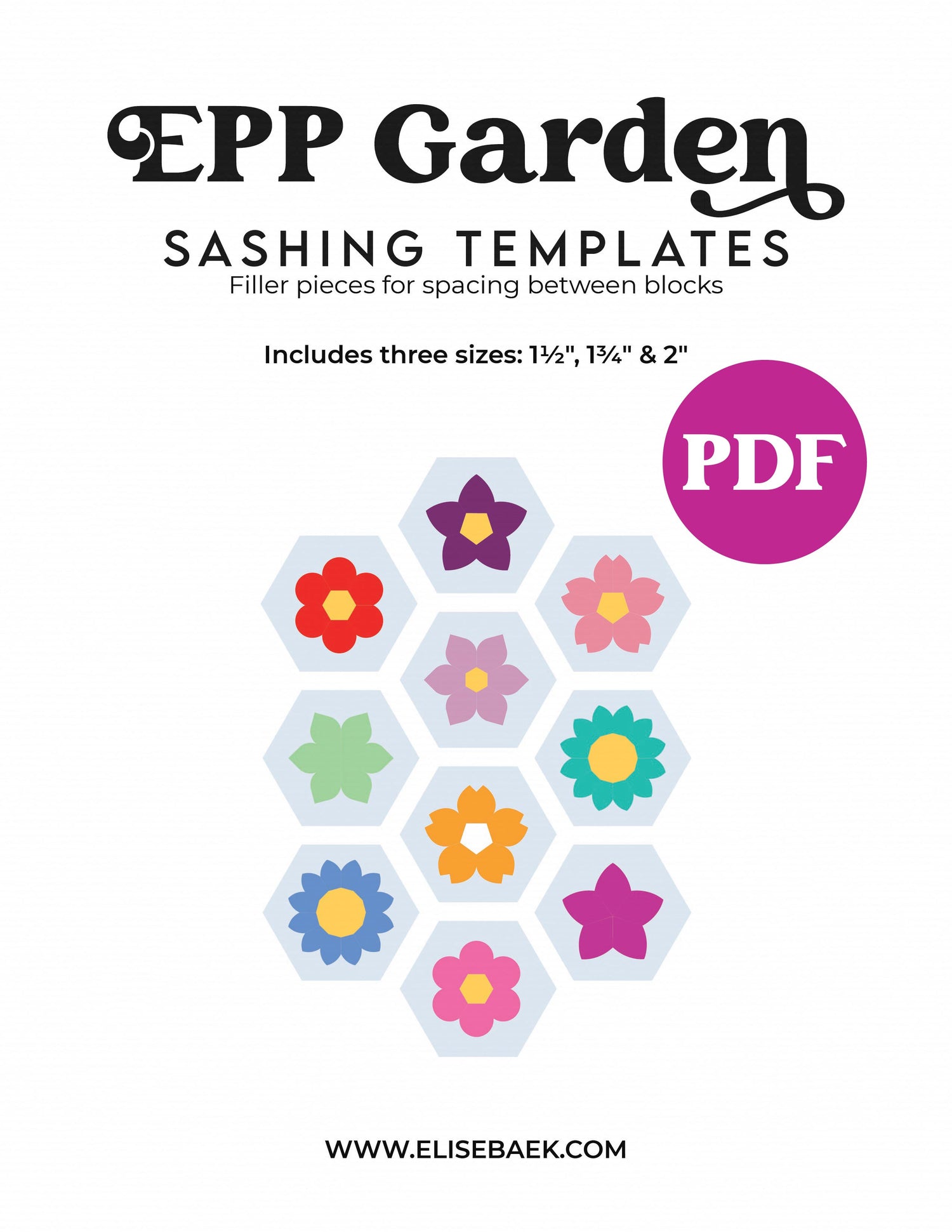 [PDF] EPP Garden Sashing PDF Templates