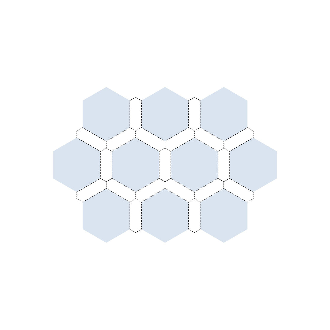 Hexie Magic Sashing Template HMST5