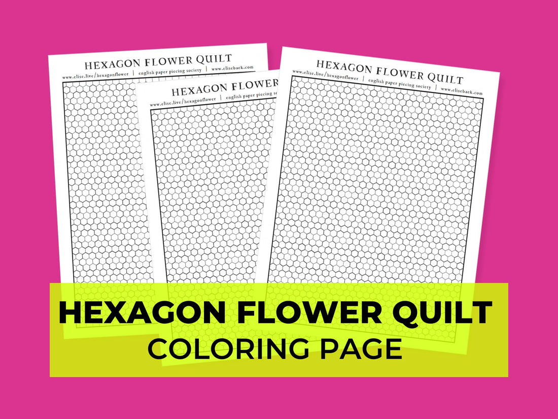 [FREE] Hexagon Flower Coloring Page PDF